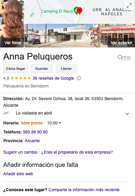 Reseñas Anna peluqueros karê