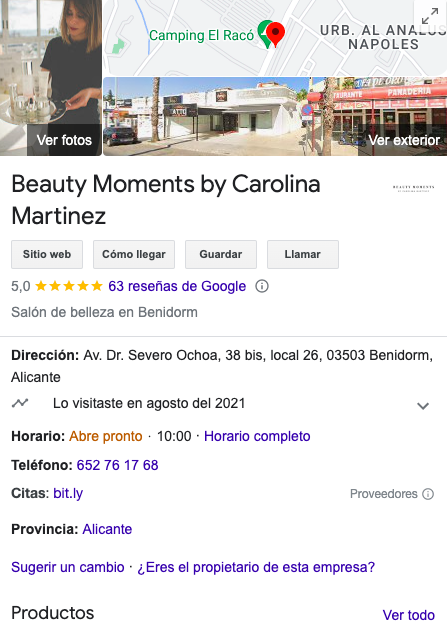 Reseñas el salon carolina  karê